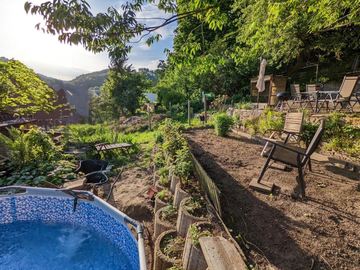Gemütliche Wohnung - Pool, Garten, Grill, Ausblick - R1 Rathmannsdorf Exterior foto